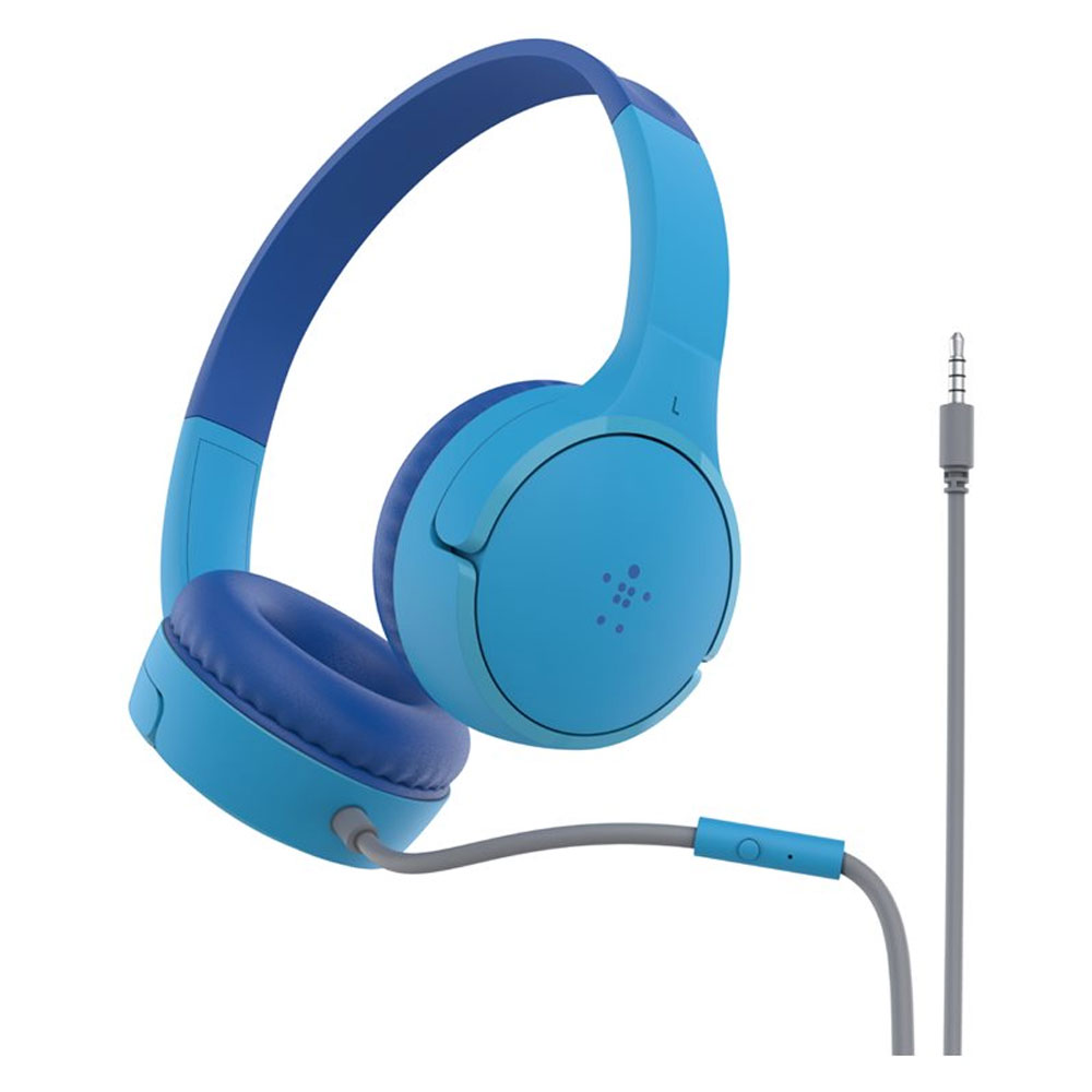 Belkin SoundForm Mini On-Ear-Kopfhörer für Kinder blau