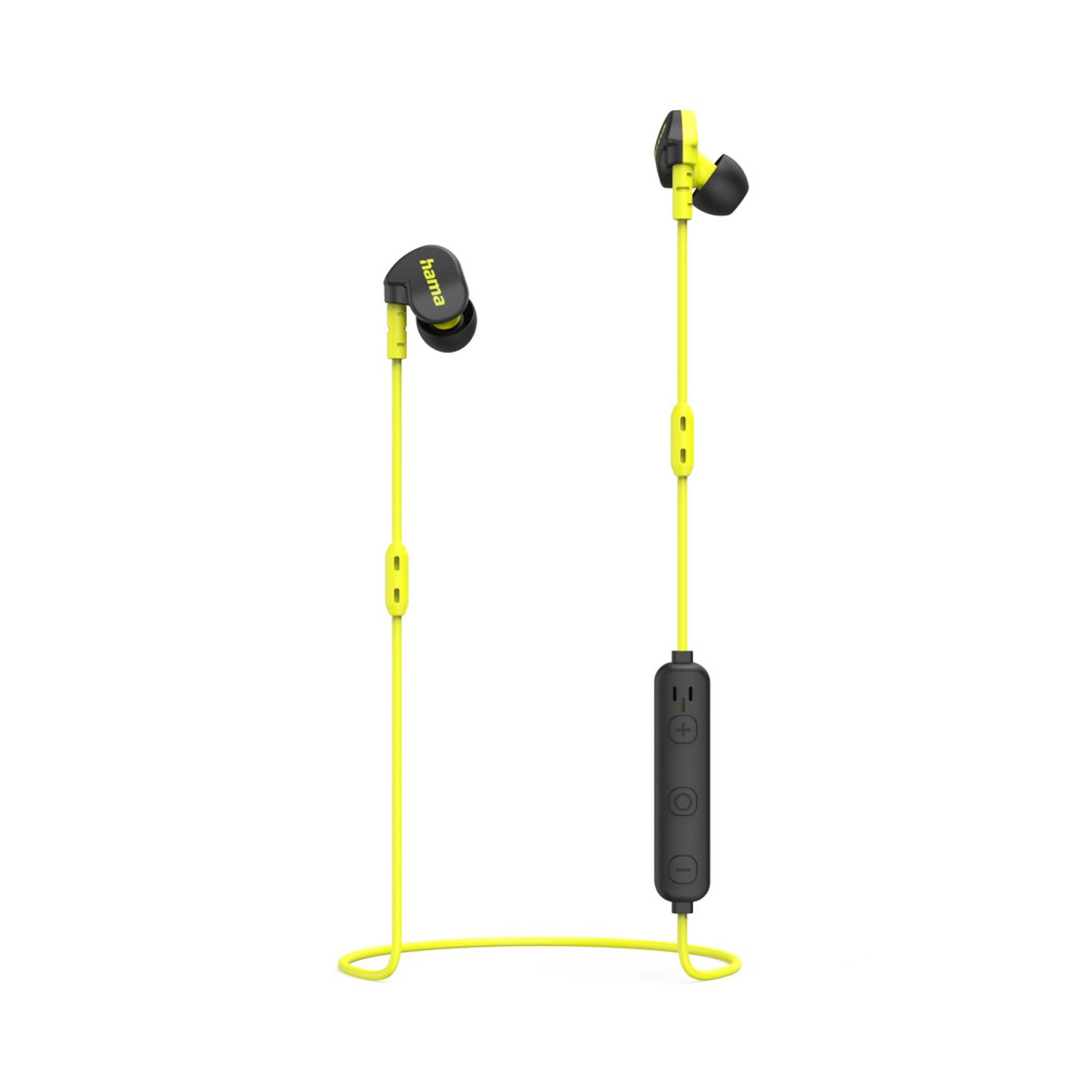 Hama Bluetooth®-Kopfhörer "Freedom Athletics II", In-Ear, Mikrofon, Schwarz/Gelb