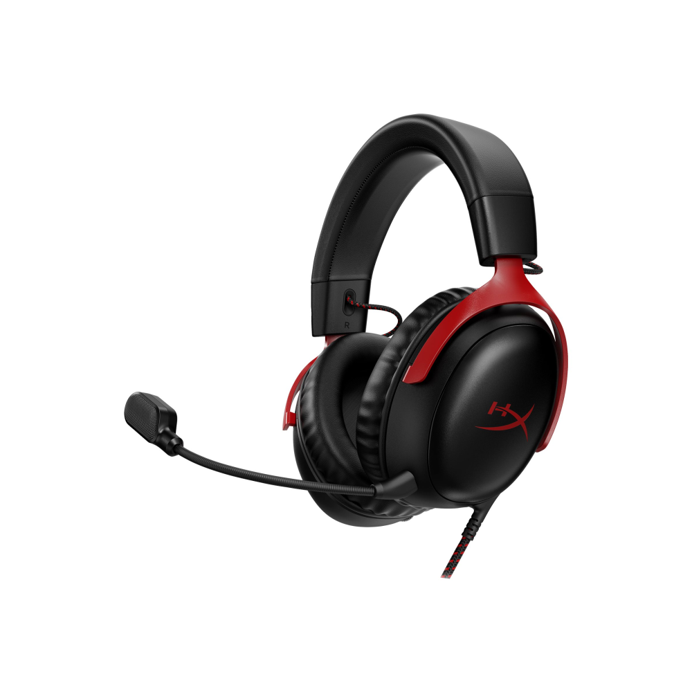 HyperX Cloud III Kabelgebundenes Gaming-Headset schwarz/rot