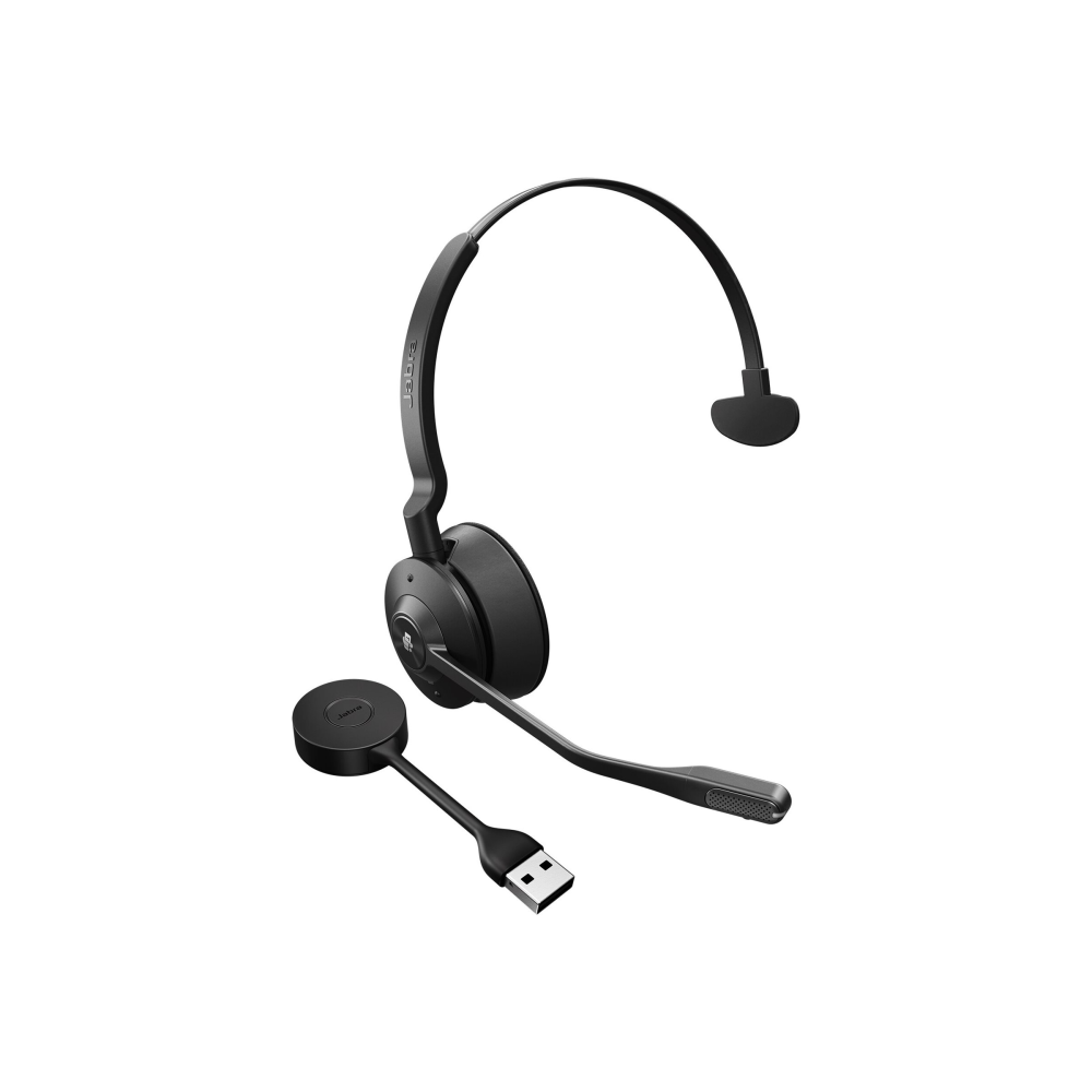 Jabra Engage 55 Schnurloses Mono Headset mit Link 400 USB-A DECT-Adapter schwarz