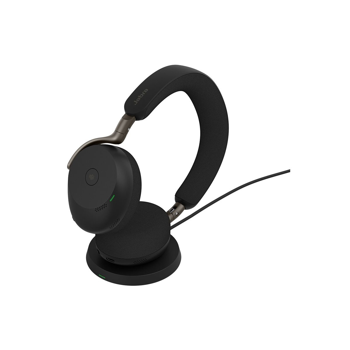 Jabra Evolve3 75 Bluetooth-Headset mit Ladestation USB-C MS Teams schwarz