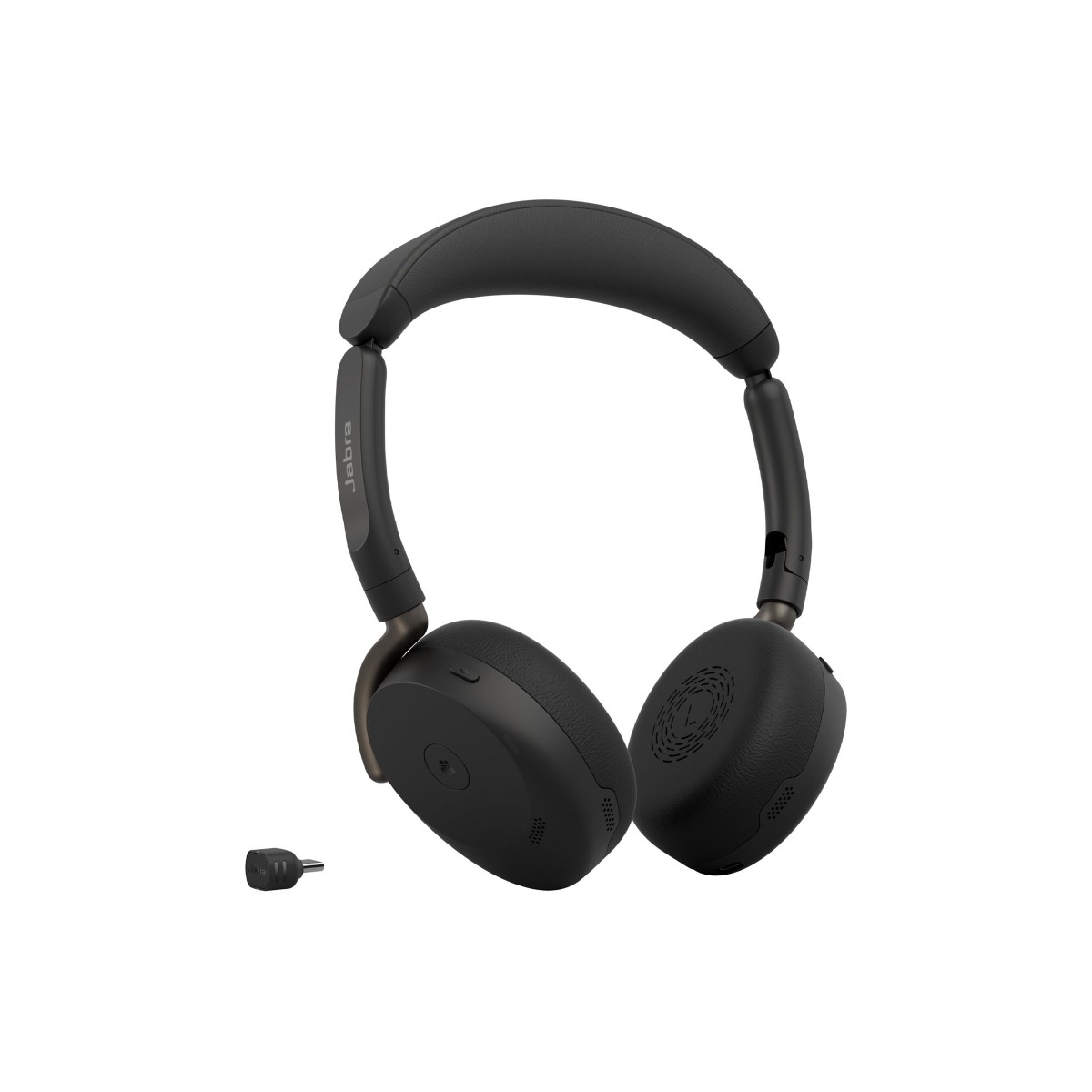 Jabra Evolve3 65 Flex MS USB-C Bluetooth-Headset mit Dongle und Wireless Charging Pad
