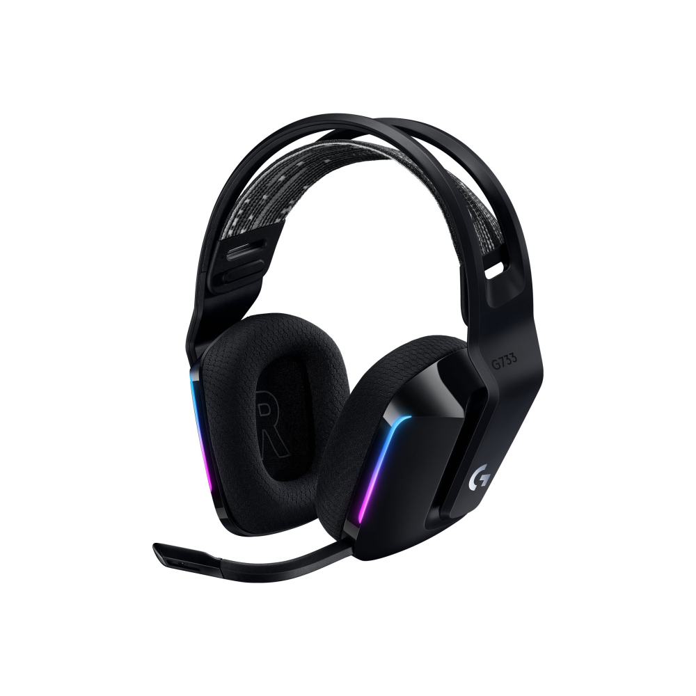 Logitech G733 LIGHTSPEED kabelloses Gaming-Headset mit Kopfbügel LIGHTSYNC RGB s