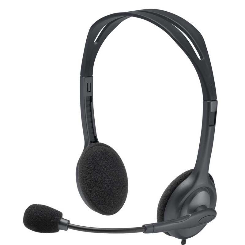 Logitech H111 Stereo Headset grau