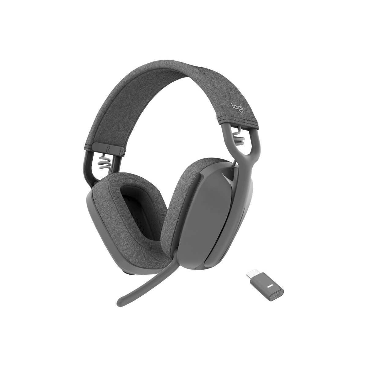 Logitech Zone Vibe Wireless Bluetooth-Kopfhörer grau