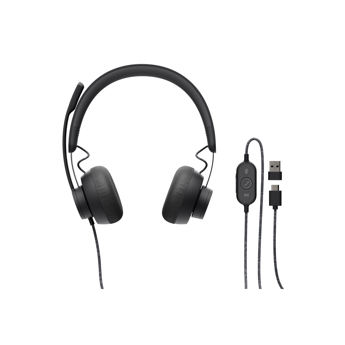 Logitech Zone Wired UC On-Ear Headset graphite