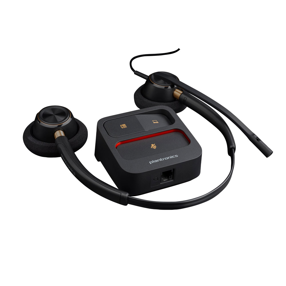 Plantronics HW520 Binaural QD Kopfhörer schwarz