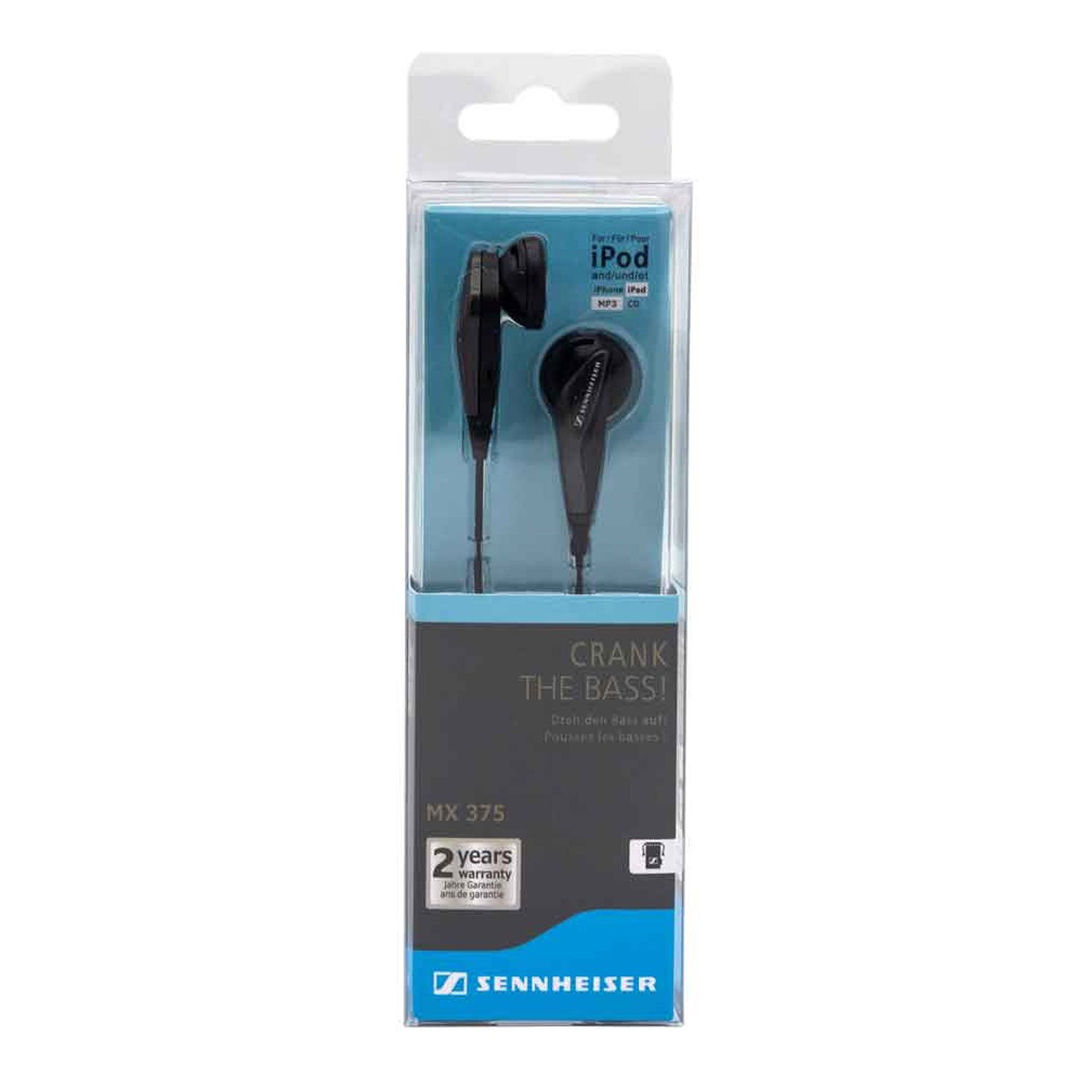 Sennheiser MX 375 In-Ear-Kopfhörer schwarz