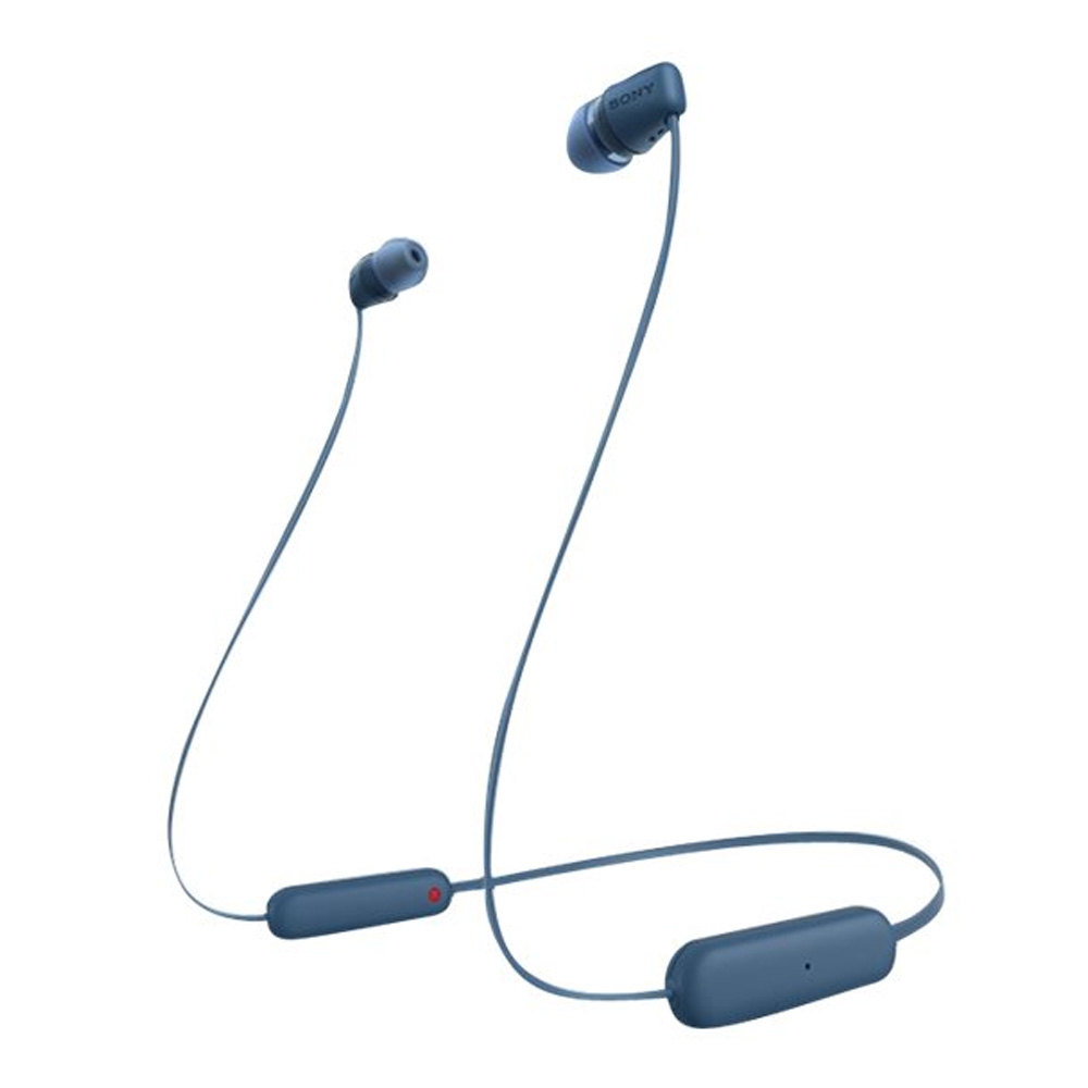 Sony kabellose WI-C100 In-Ear-Kopfhörer blau