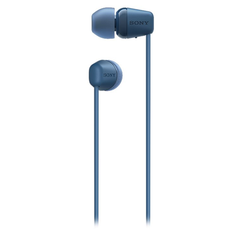 Sony kabellose WI-C100 In-Ear-Kopfhörer blau