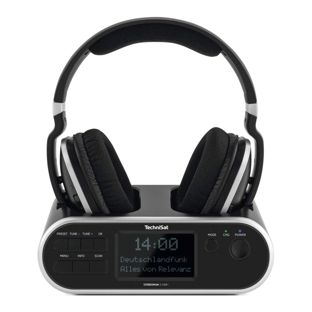 TechniSat STEREOMAN 2 DAB+ Funkkopfhörer schwarz