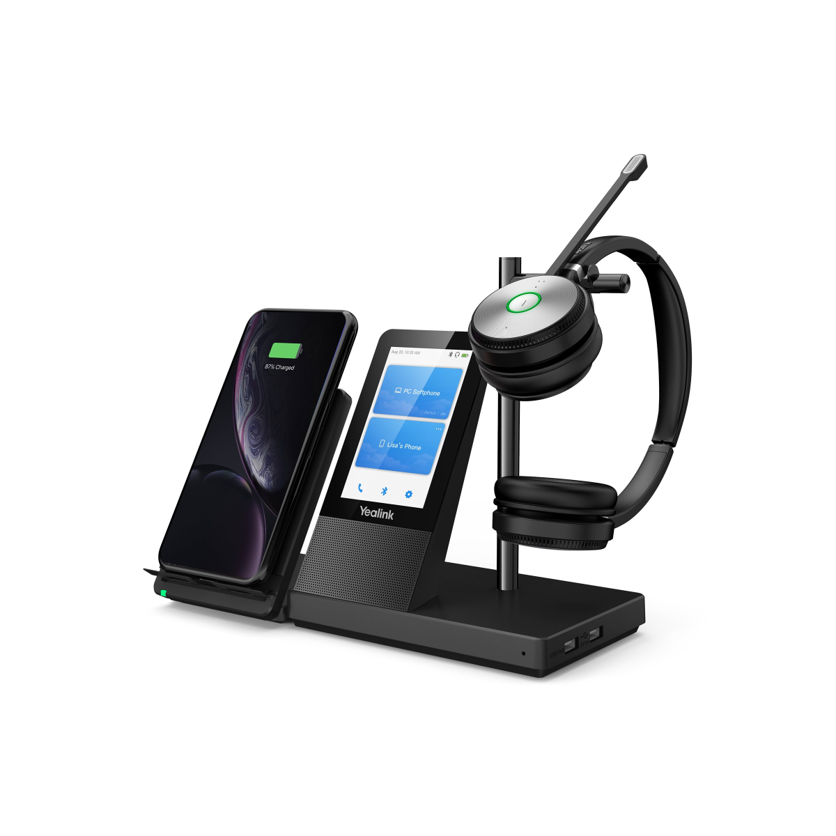 Yealink WH66 Duo DECT Wireless Headset schwarz