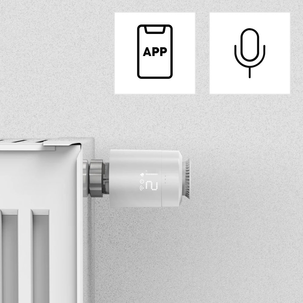 Hama Smarte WLAN-Heizungssteuerung, 2x Smartes Heizkörperthermostat + Zentrale