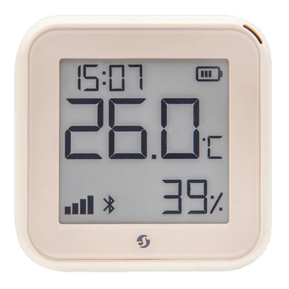 Shelly H&T Gen 3 Ivory Wi-Fi und Bluetooth Temperatur & Luftfeuchtigkeitssensor