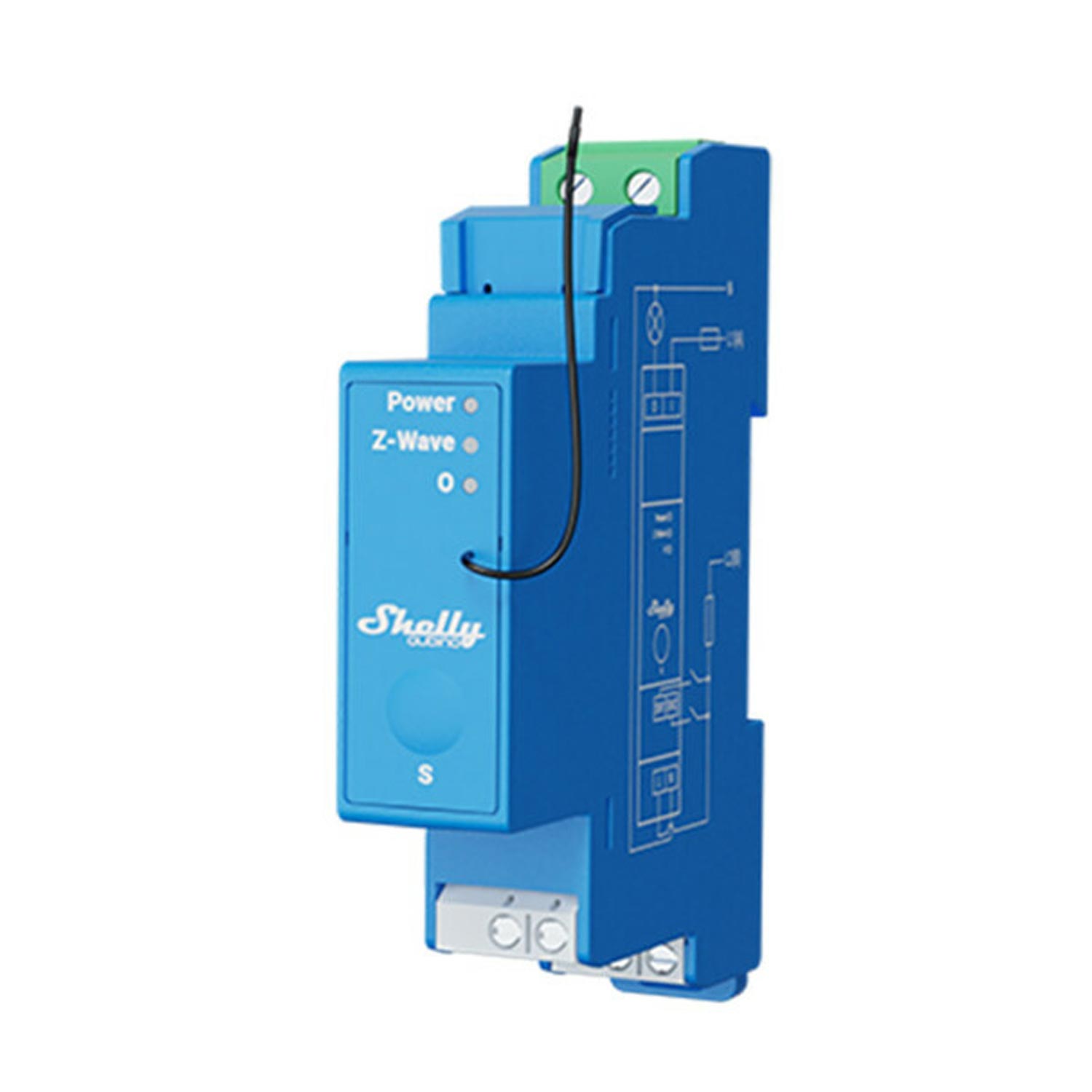 Shelly Wave Pro 1 Z-Wave DIN-Schienen Smart Schalter