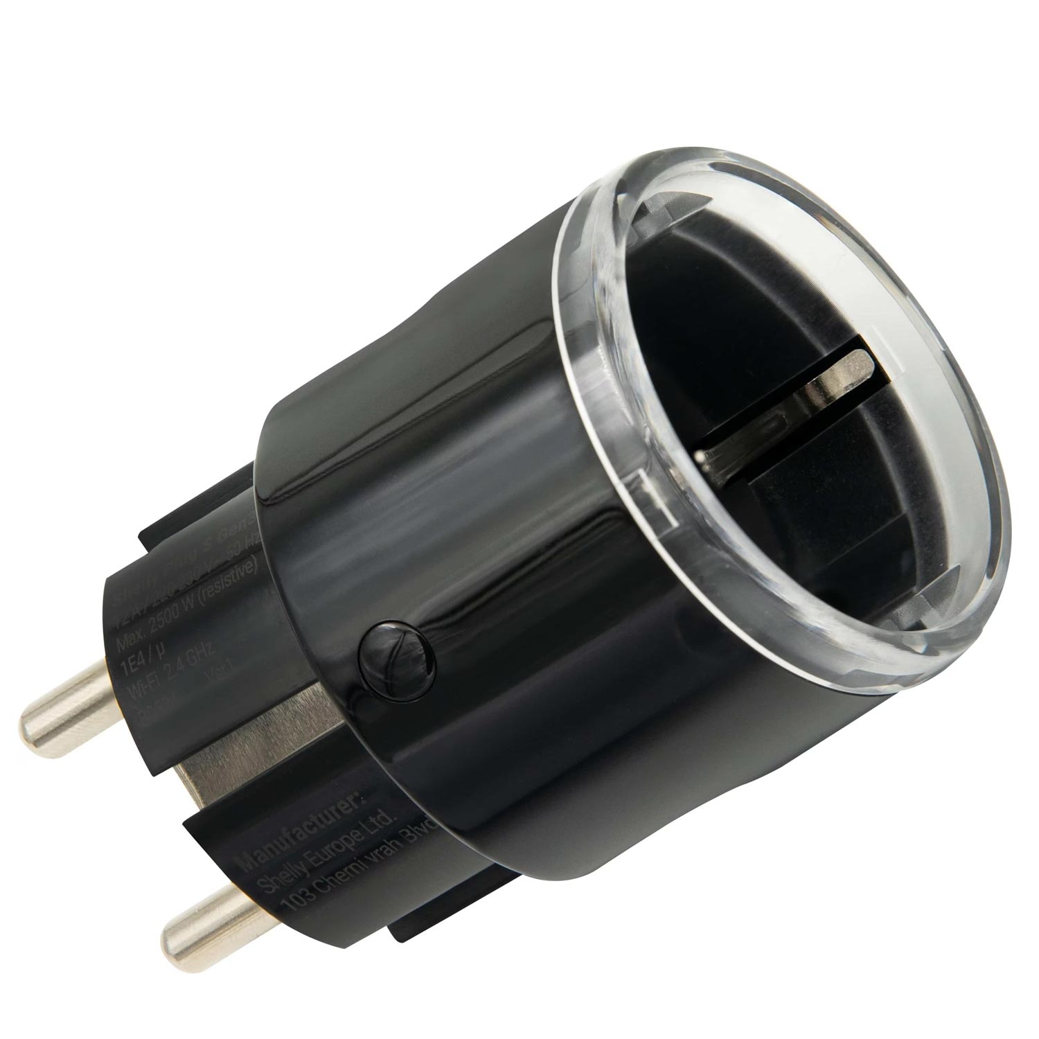 Shelly Plug S Gen3 WLAN Smarte-Steckdose 12A schwarz