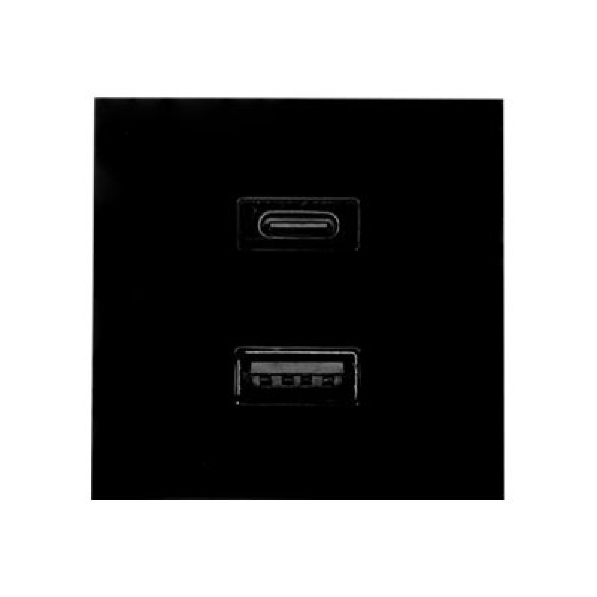 Shelly 20W 2-Port USB-Ladegerät für Wandmontage schwarz
