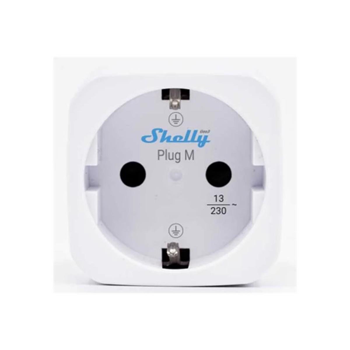 Shelly Plug M Gen3 WLAN Smart-Steckdose mit Leistungsmessung 4er-Pack weiß