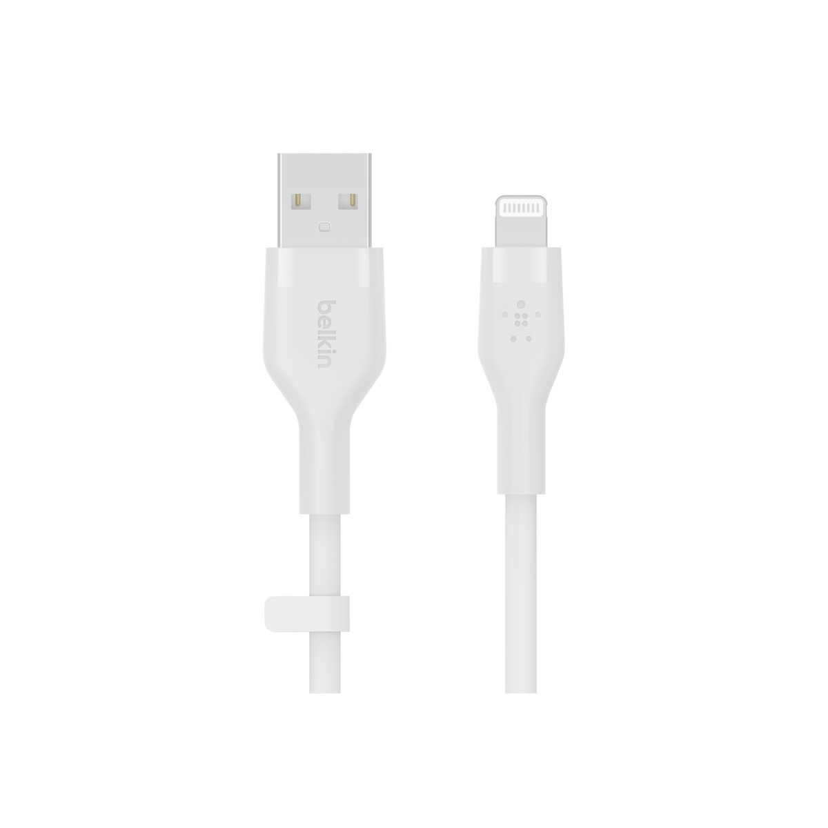 Belkin BoostCharge Flex Silikon-USB-A/Lightning-Kabel 2m weiß
