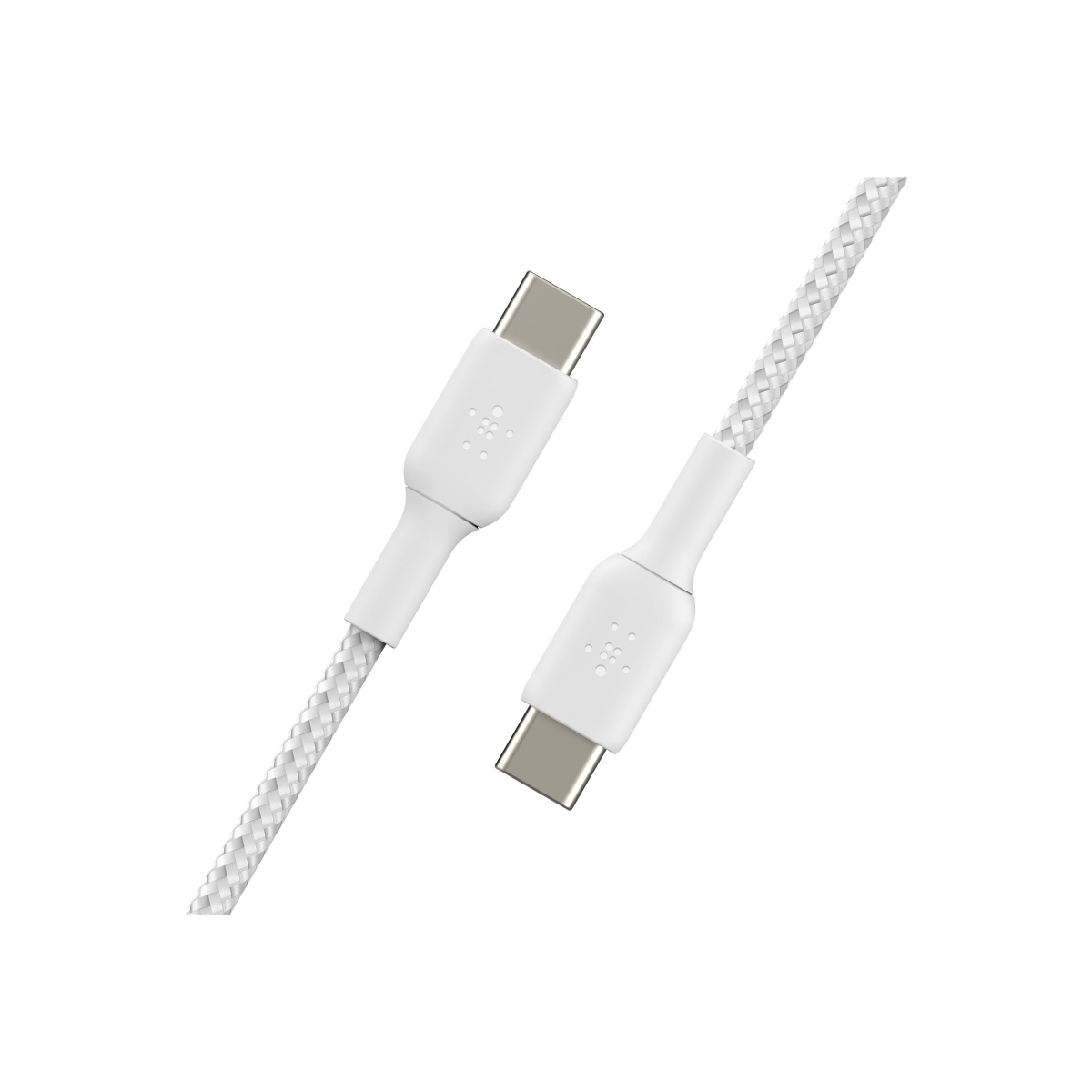 Belkin BoostCharge geflochtenes USB-C/USB-C-Ladekabel 2m 2er-Pack weiß