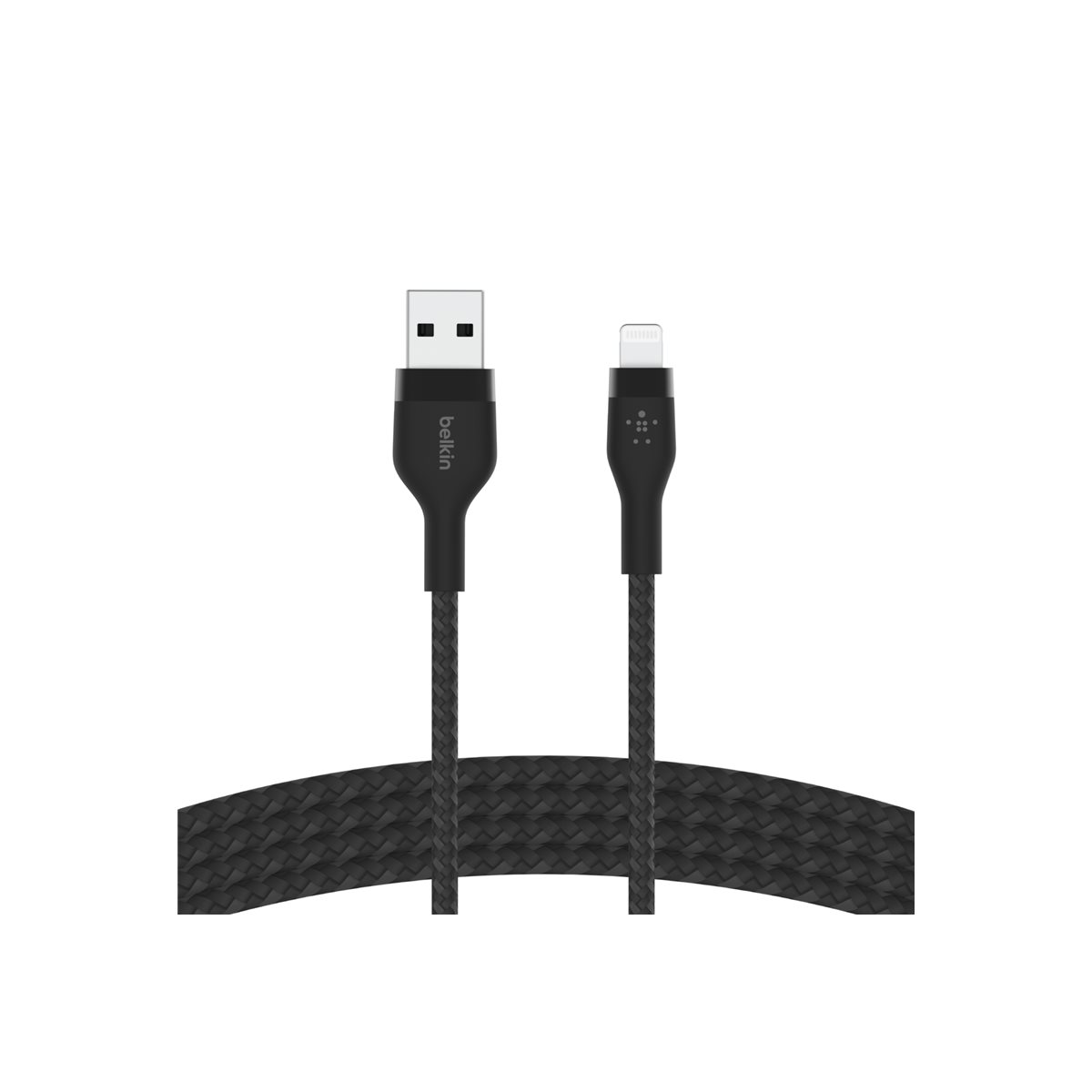 Belkin BoostCharge Pro Flex geflochtenes USB-A/Lightning-Kabel 2m schwarz