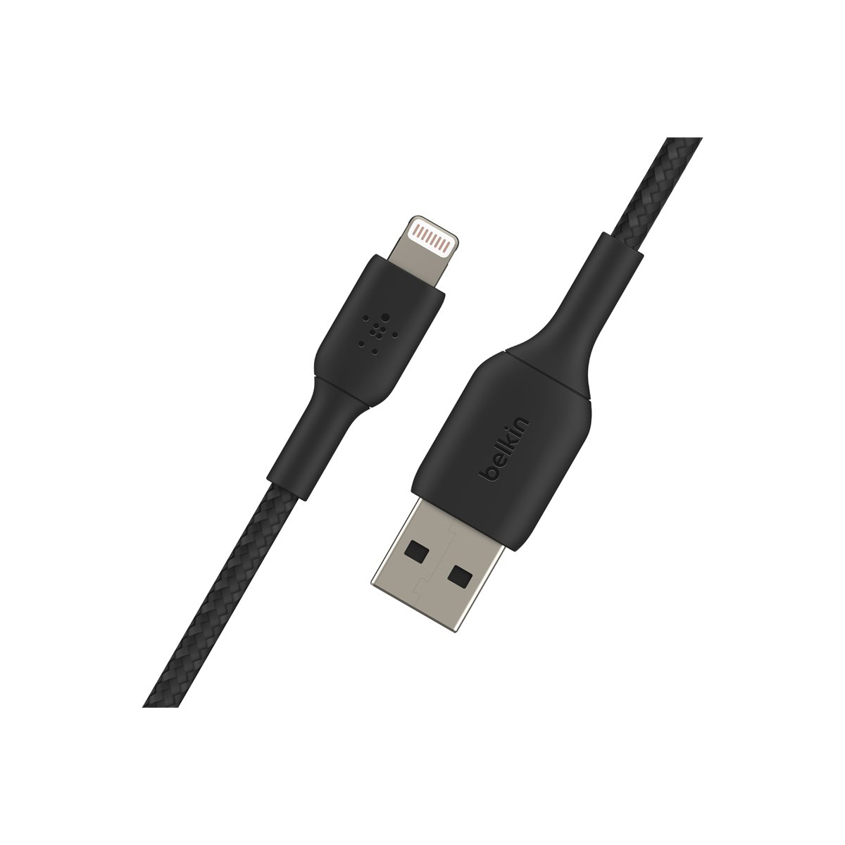 Belkin geflochtenes Lightning/USB-Kabel 1m schwarz