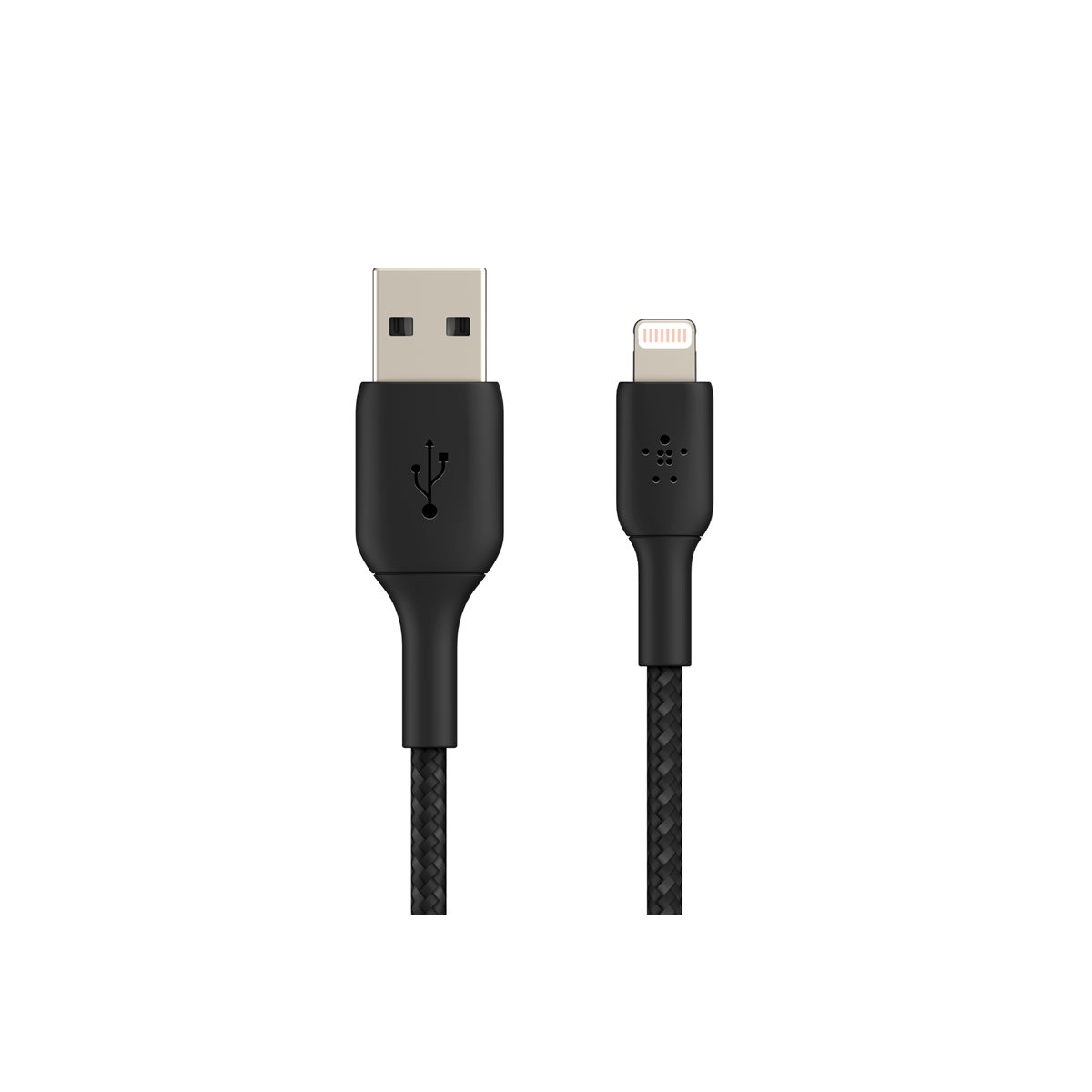 Belkin geflochtenes Lightning/USB-Kabel 2m schwarz