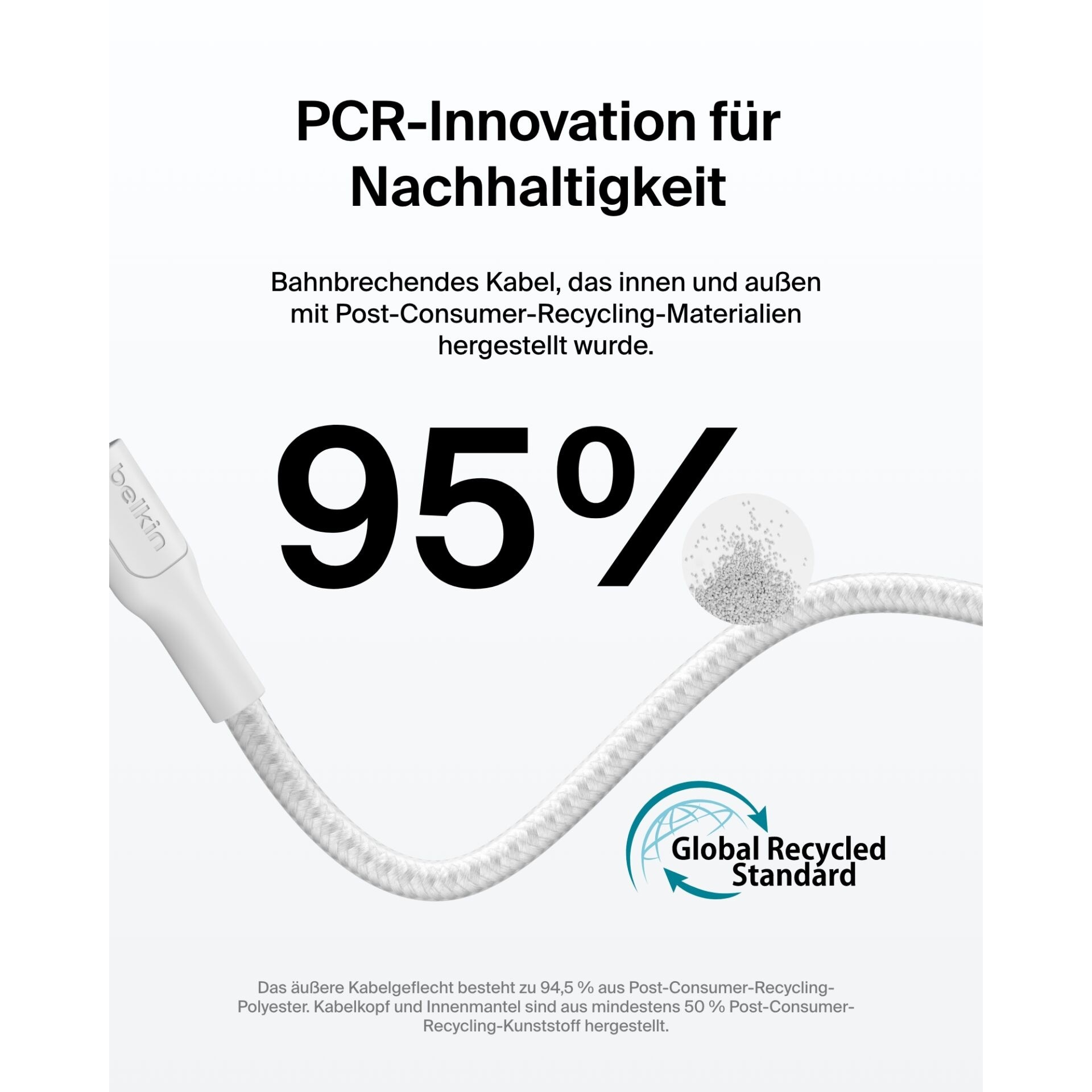 Belkin Eco 240W USB-C auf USB-C Kabel 2m weiß