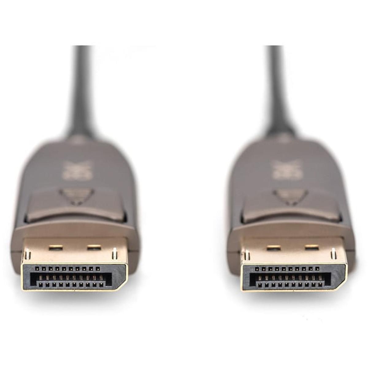 DIGITUS DisplayPort AOC Hybrid Glasfaserkabel 8K 20m