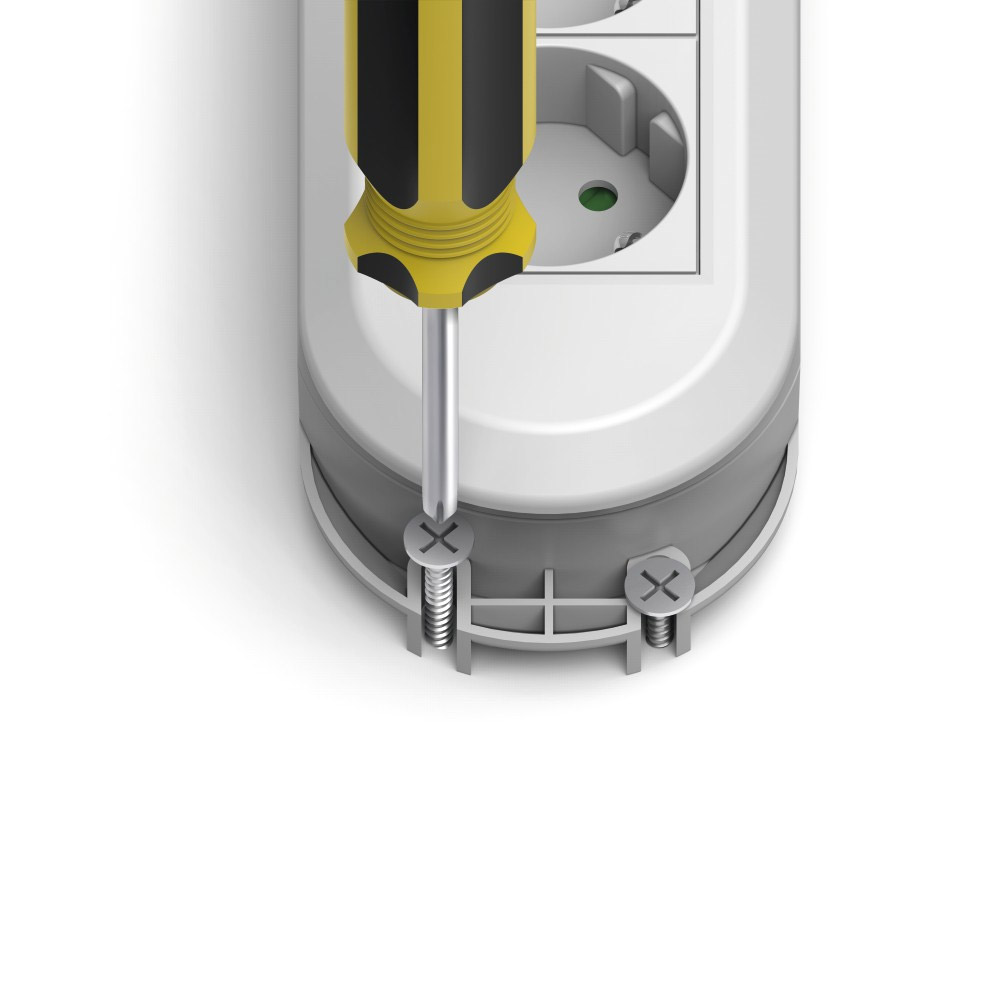 Hama Steckdosenleiste, 3-fach, Schalter, Wandmontage, 1,5 m, Weiß