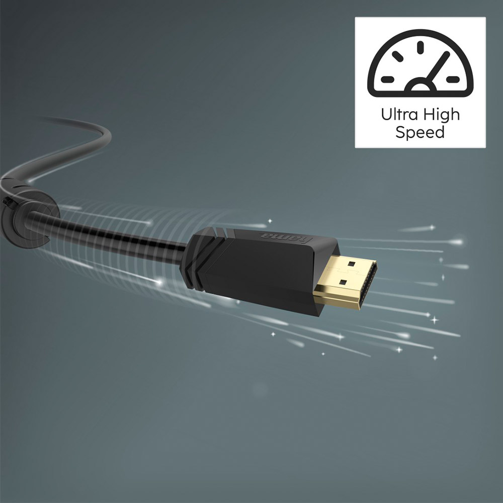 Hama High Speed HDMIT-Kabel, Stecker - Stecker, 4K, Ethernet, vergoldet, 10,0 m