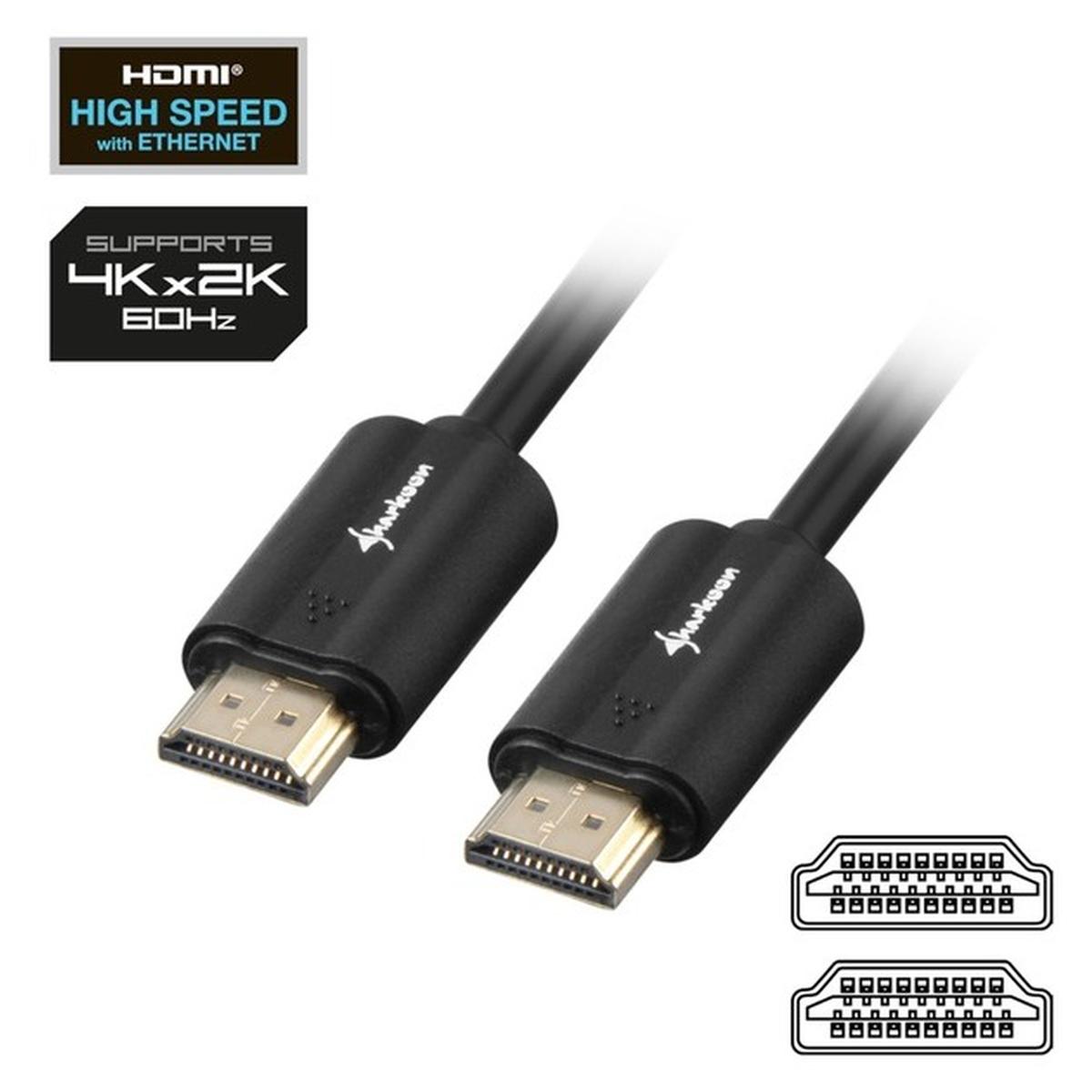 Sharkoon 4K HDMI-Kabel 5m schwarz