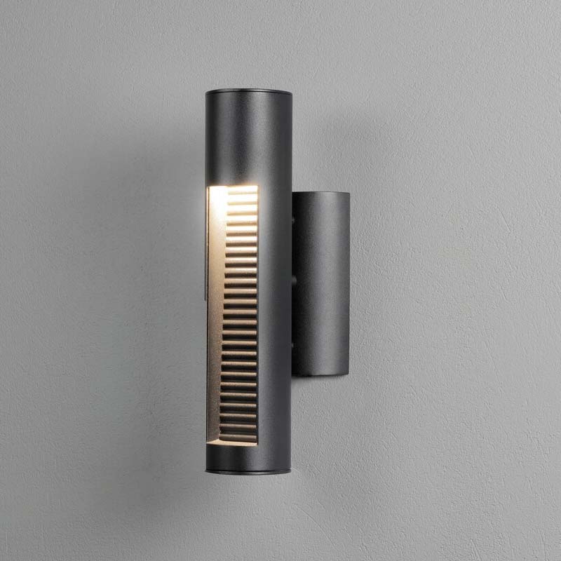 Konstsmide Udine LED Wandleuchte schwarz, 12W, Glas