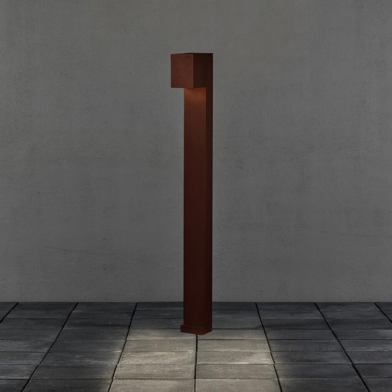 Konstsmide Cremona LED Wegel. rost, 8W, einstellbarer Lichtaustritt