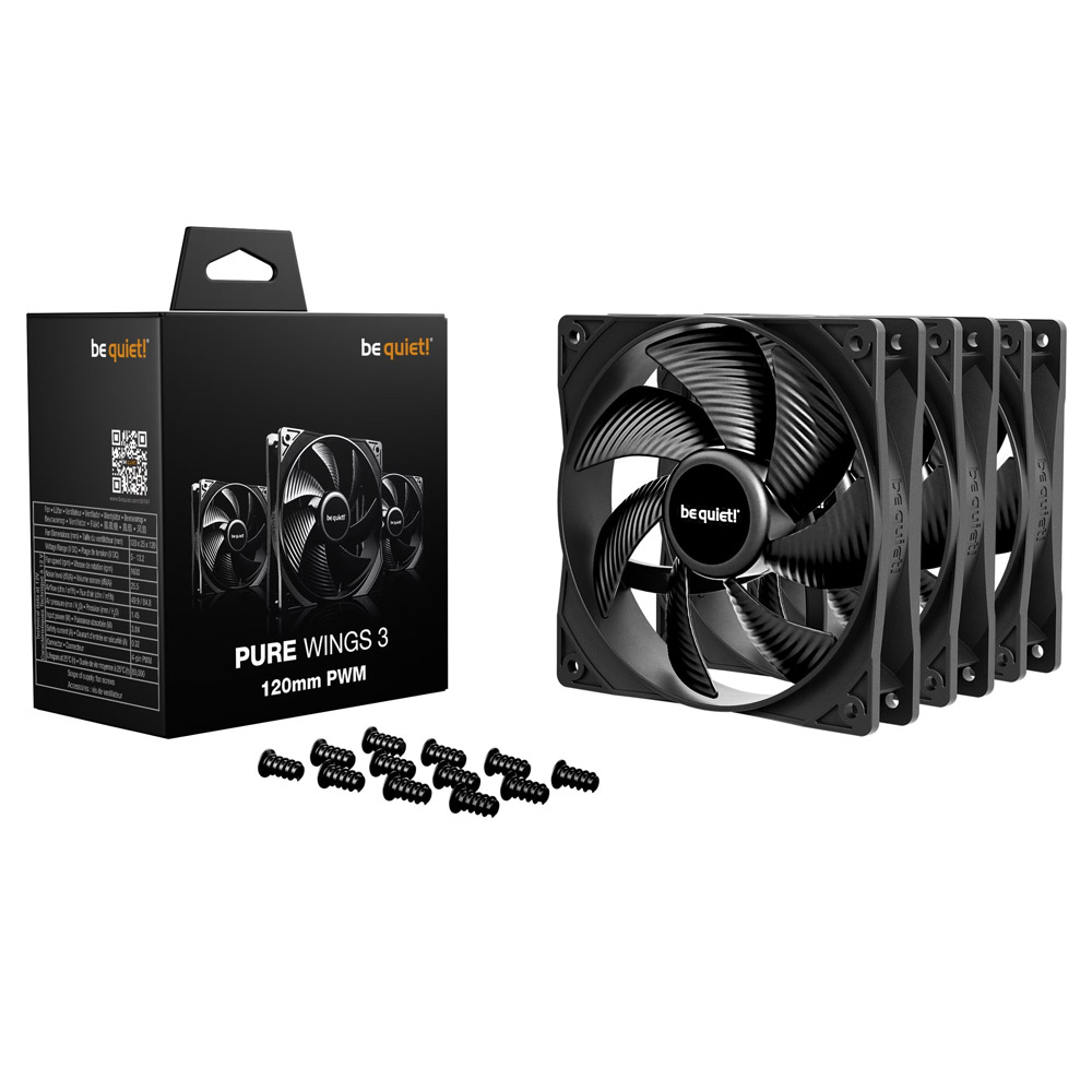 be quiet! Pure Wings 3 120mm PWM Lüfter 3er-Pack