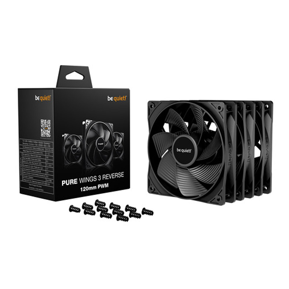 be quiet! Pure Wings 3 120mm PWM Reverse Lüfter 3er-Pack