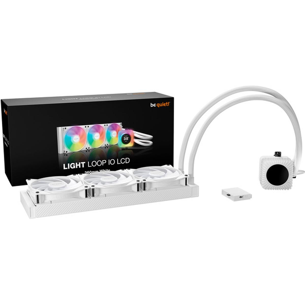 be quiet! Light Loop IO LCD 360mm CPU-Wasserkühlung weiß