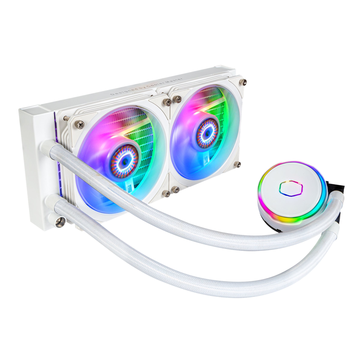 Cooler Master MasterLiquid PL240 Flux CPU-Wasserkühlung weiß