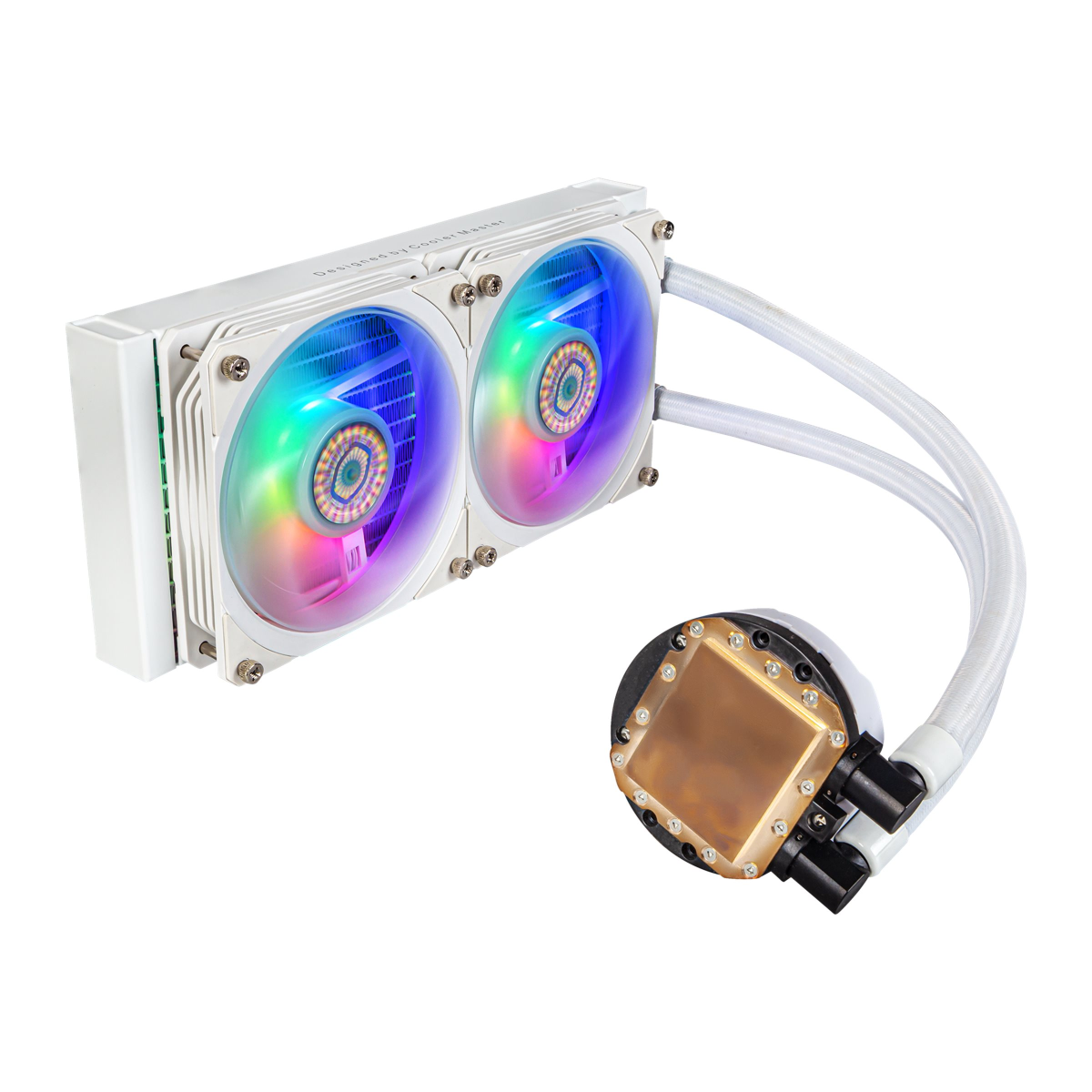 Cooler Master MasterLiquid PL240 Flux CPU-Wasserkühlung weiß