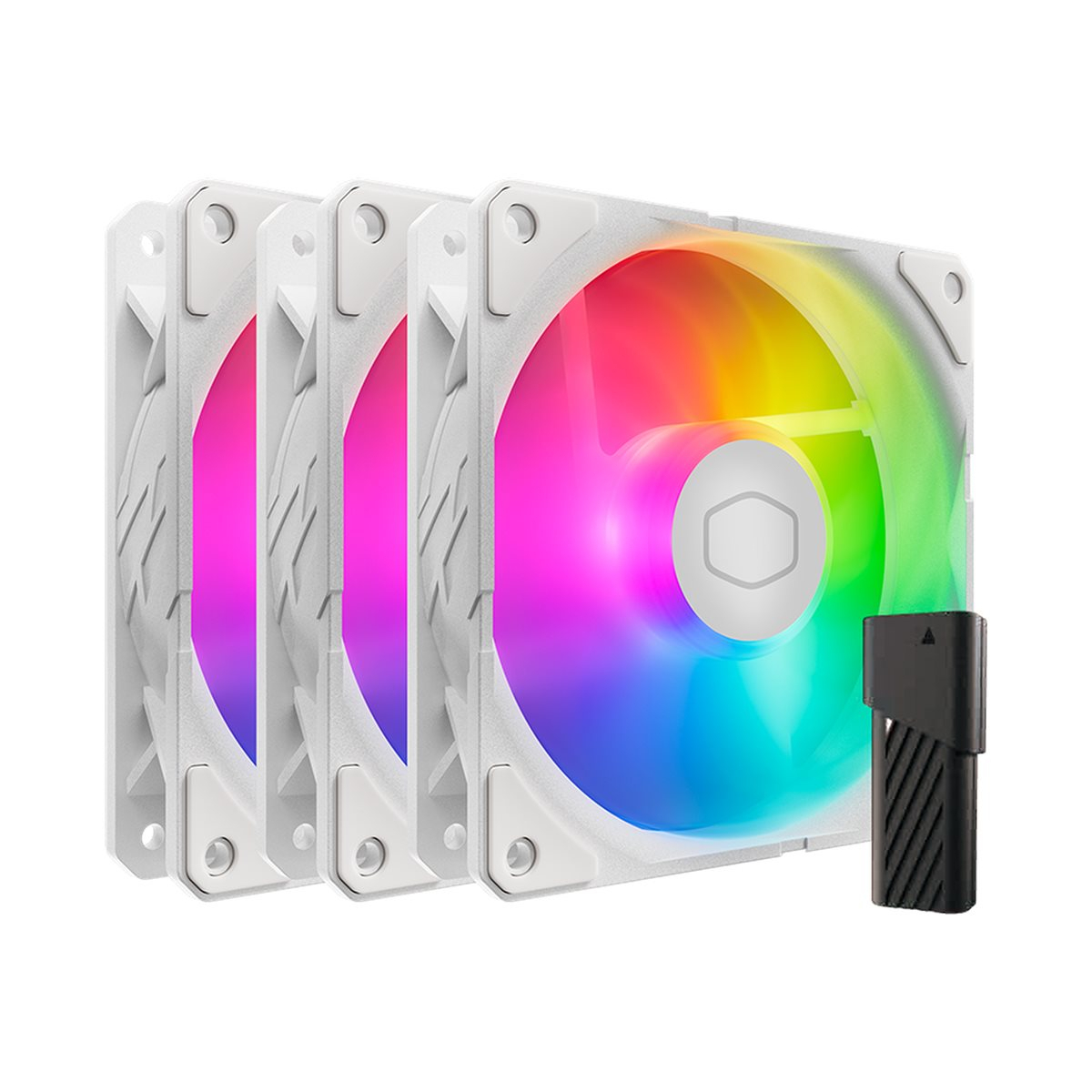 Cooler Master SickleFlow Edge 120 ARGB 3er-Pack Lüfter weiß