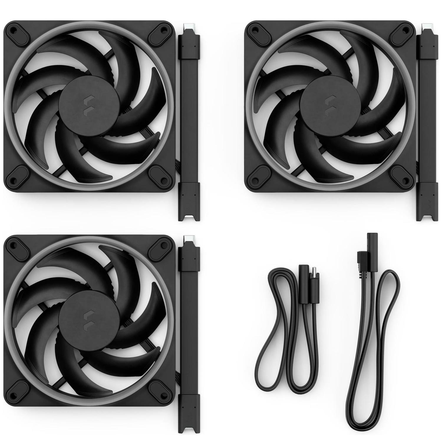 Fractal Design Momentum 12 RGB PC-Gehäuselüfter 120mm 3er-Pack schwarz