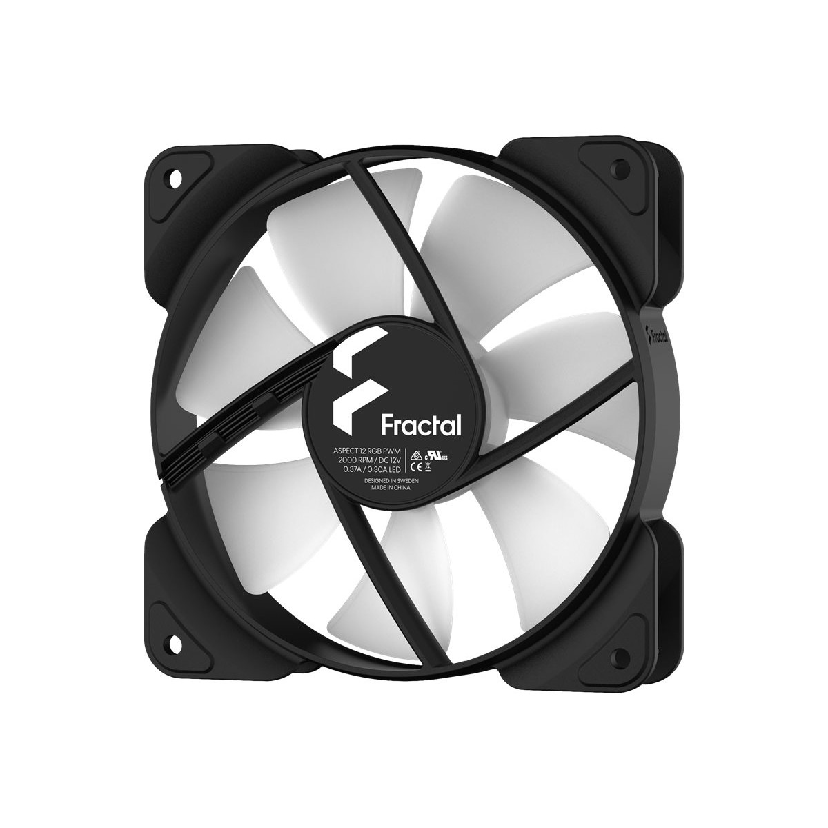 Fractal Design Aspect 12 RGB PWM 120mm Gehäuselüfter schwarz
