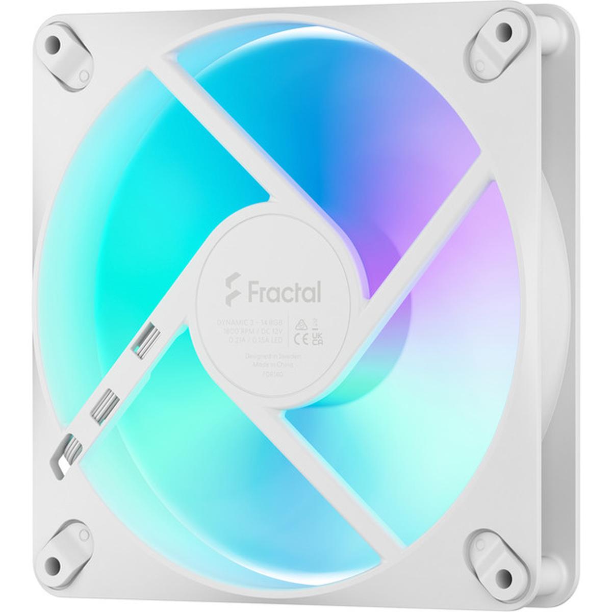 Fractal Design Dynamic 3 14 RGB 140mm Gehäuselüfter weiß