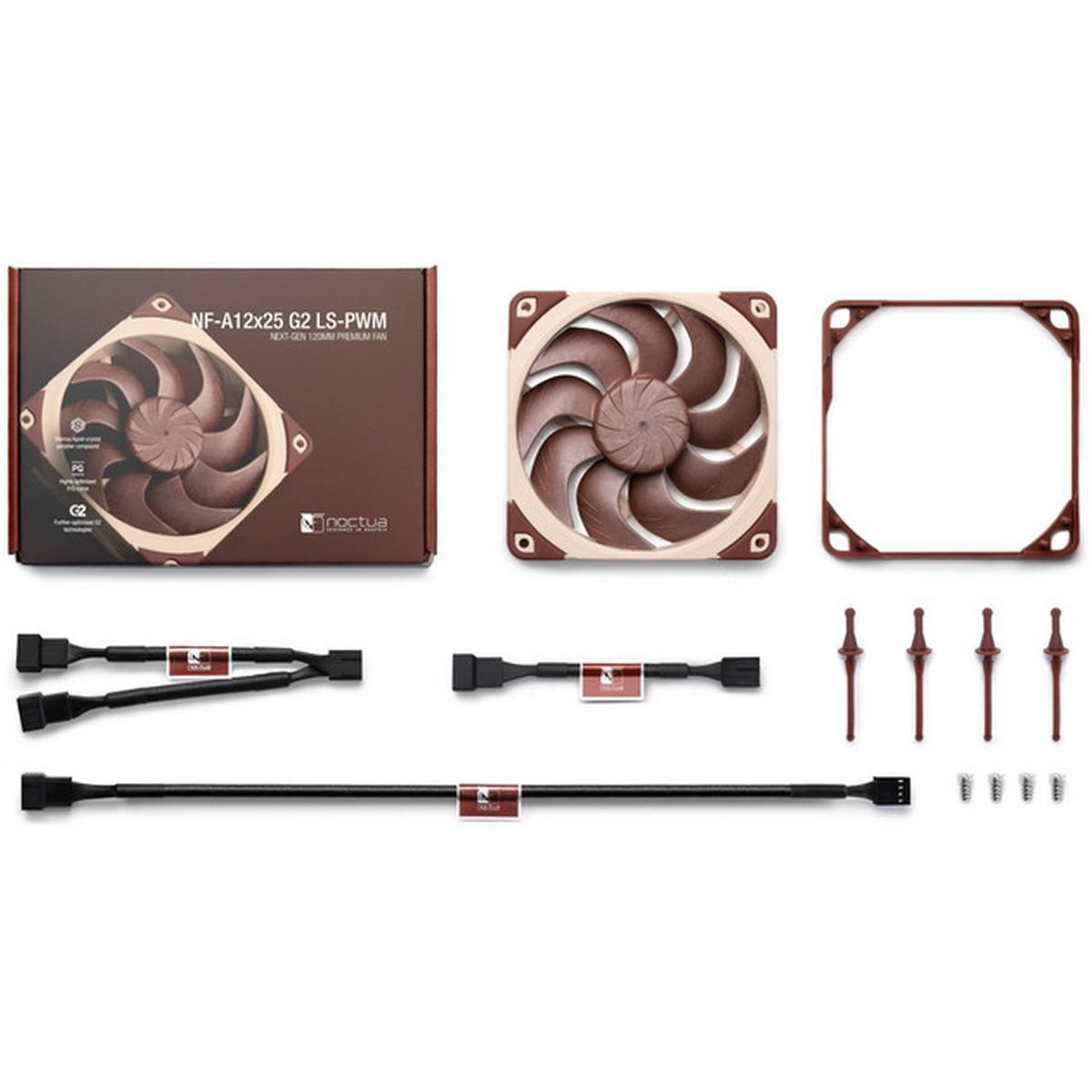 Noctua NF-A12x25 G2 LS-PWM 120mm PC-Lüfter braun