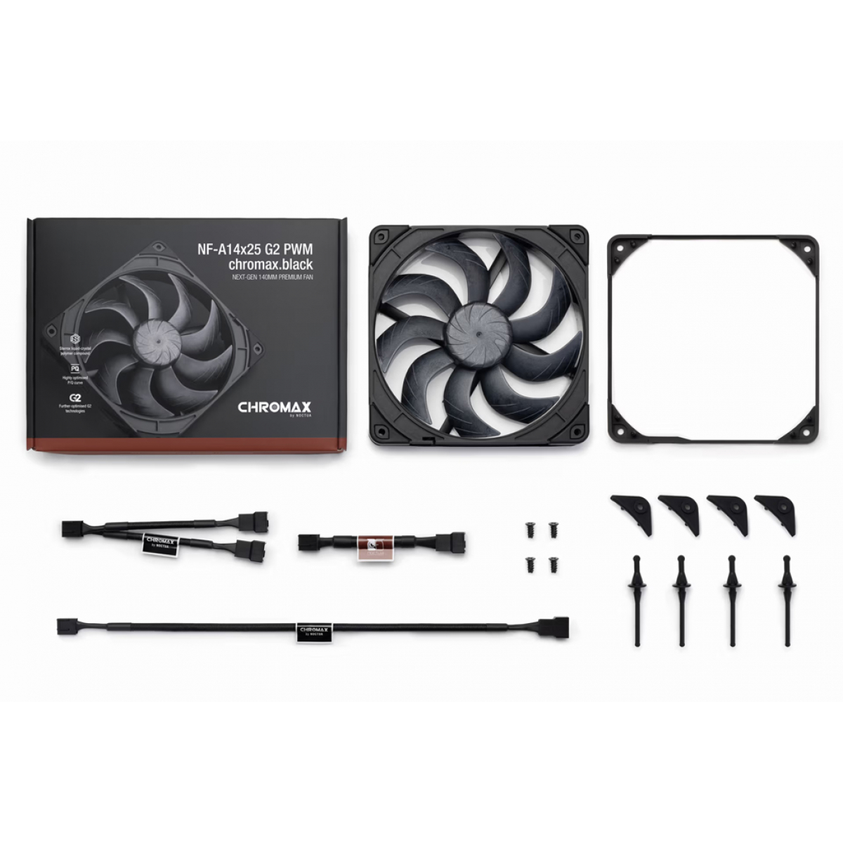 Noctua NF-A14x25 G2 PWM 140mm Lüfter schwarz