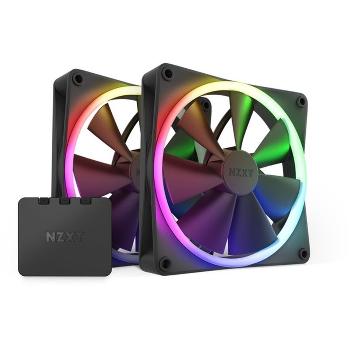 NZXT F140 RGB Fans Twin Pack 140mm schwarz