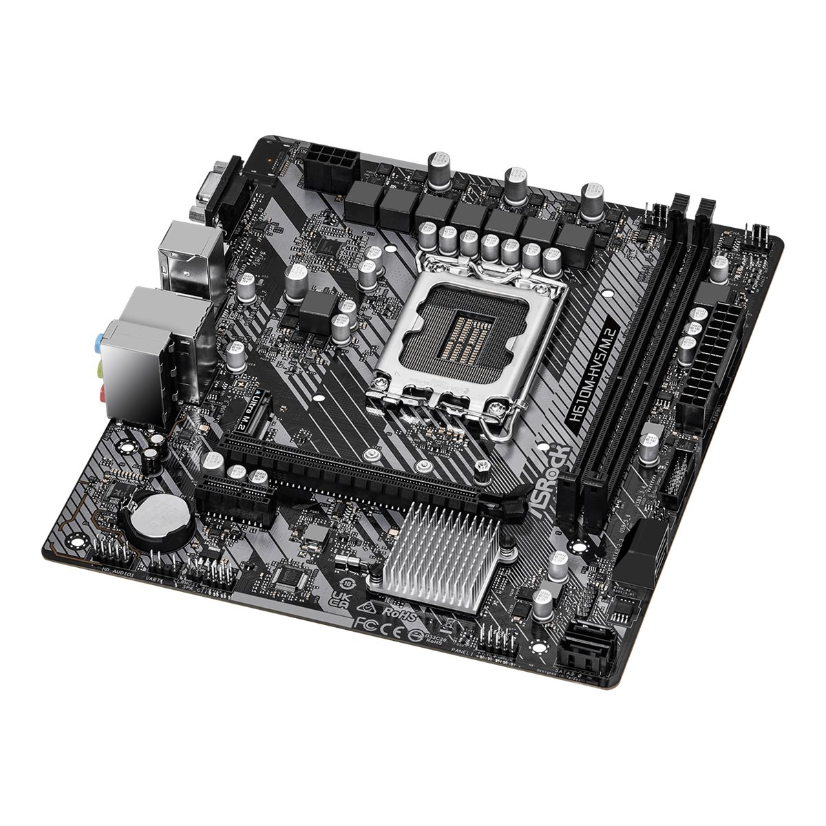 ASRock H610M-HVS/M.2 R2.0 Intel H610 LGA 1700 Micro ATX Mainboard