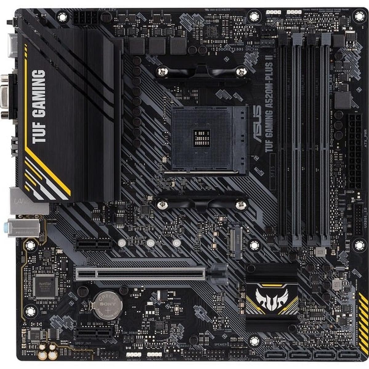 Asus TUF Gaming A520M-PLUS II Micro-ATX-Gaming-Mainboard Schwarz