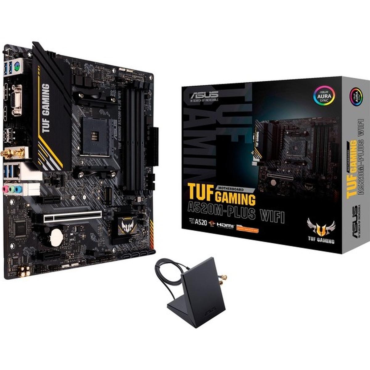 Asus TUF GAMING A520M-PLUS WIFI Mainboard Sockel AMD A520