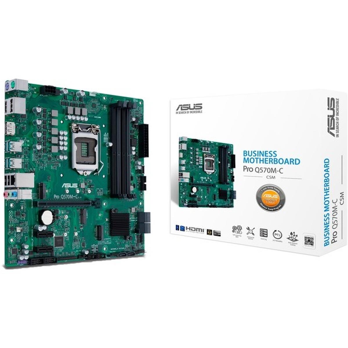 Asus Pro Q570M-C/CSM Intel LGA 1200 Micro-ATX Mainboard
